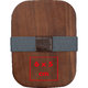 Houten lunchbox met elastiek.