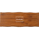 Lichte bamboe plank met afgeronde randen.