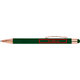 Groene balpen met touchpen en clip.