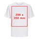 Wit katoenen T-shirt met korte mouwen, unisex.