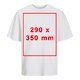 Wit katoenen oversized T-shirt, unisex.