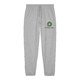 Grijs gem�leerde joggingbroek van biologisch katoen met trekkoord.