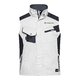 Wit-grijs polyester-katoenen werkvest met zakken.