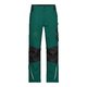 Donkergroene/zwarte polyester-katoenen werkbroek met zakken.