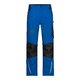Blauwe werkbroek van polyester-katoenmix met zakken.