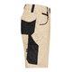 Beige/zwarte korte broek van polyester-katoenmix met meerdere zakken.