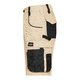 Beige-zwarte polyester-katoenen short met meerdere zakken.