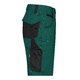 Donkergroen/zwart polyester-katoenen korte broek met meerdere zakken.