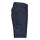 Marineblauwe katoenmix shorts met meerdere zakken.