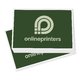 Rechthoekige stickers in een individuele vorm.