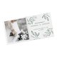 Papieren trouwkaarten met gedeeltelijke hot foil stempel.