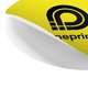Ronde papieren sticker in vrije vorm.