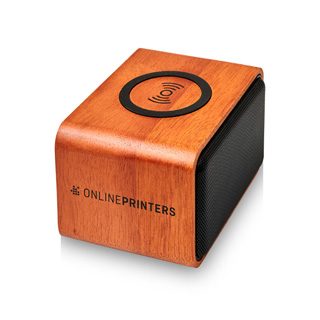 Houten speaker Wooden met draadloos oplaadstation