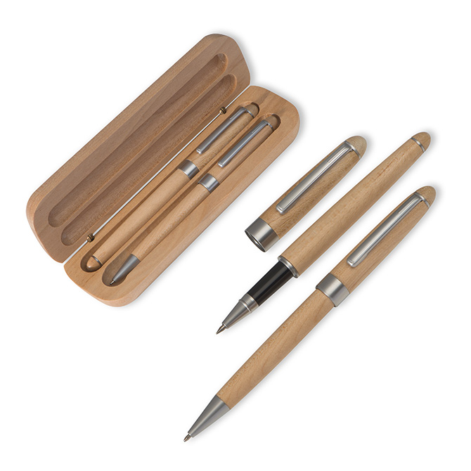 Houten schrijfset Indianapolis
