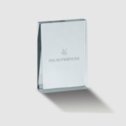 Stijlvolle glazen trofee Victoria