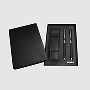Set met balpen en vulpen in een etui senator Black Line