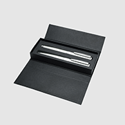 Set met balpen en rollerbalpen in een etui senator Image Chrome