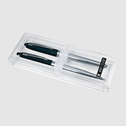 Set met balpen en rollerbalpen in een etui senator Nautic Soft Touch