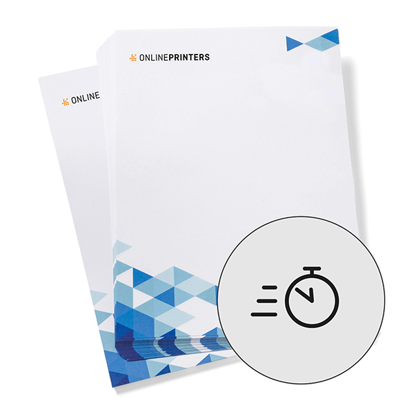 Briefpapier spoeddruk 12 uur