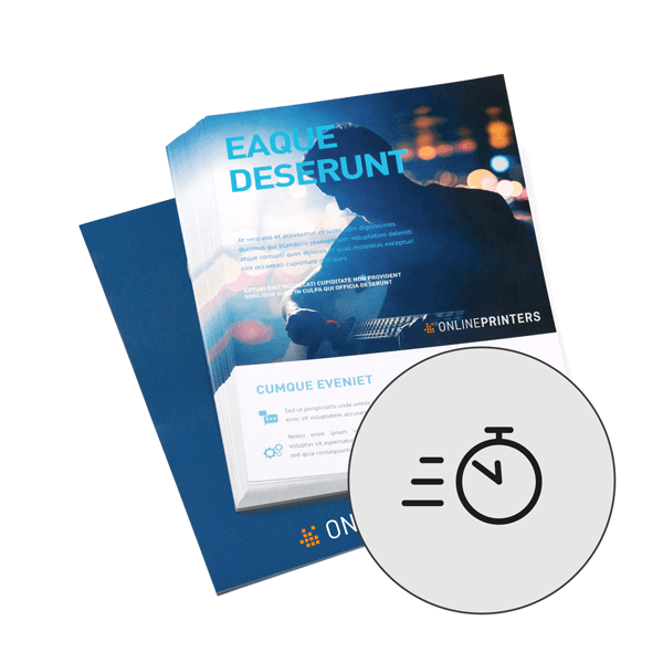 Flyers spoeddruk 12 uur