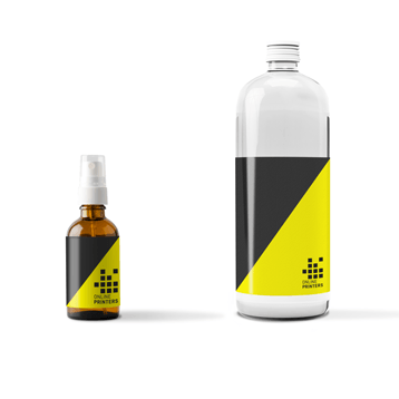 Neon-flesetiketten