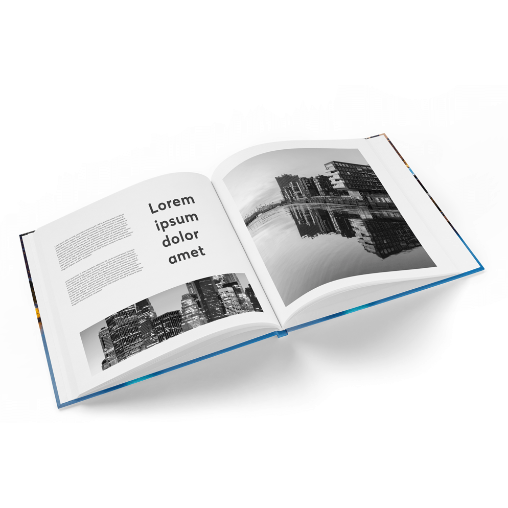 Hardcoverboeken met eenkleurig binnenwerk