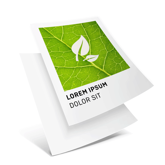 Flyers eco-/natuurpapier, enkelzijdig bedrukt