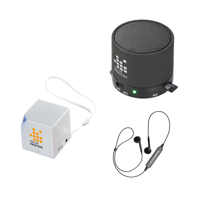 Koptelefoons en speakers