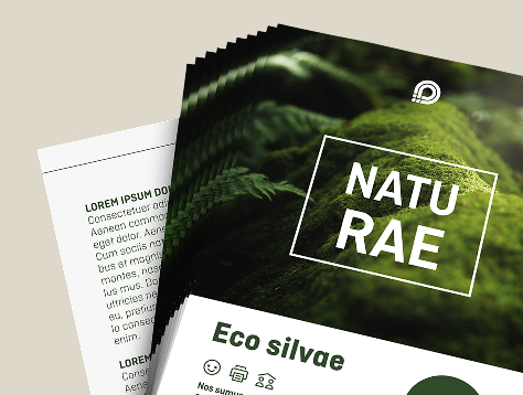 Flyers eco-/natuurpapier