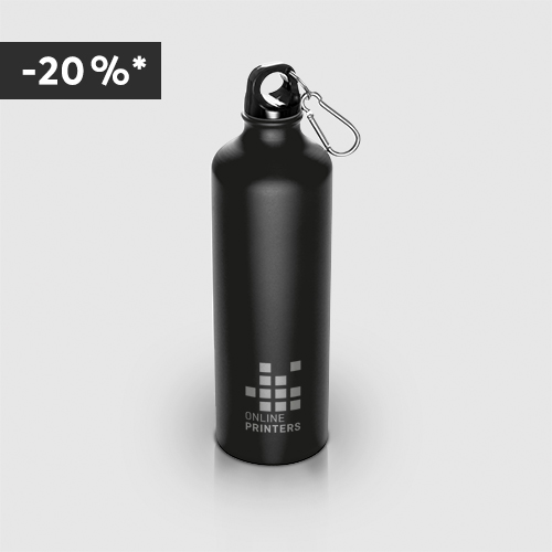 Dorstlesser: metalen drinkfles Cranford met ingegraveerd motief, 800 ml