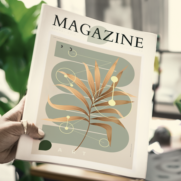 Afbeelding Brochure met glanzende accenten