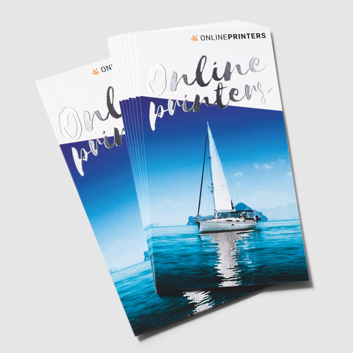 Flyers met gedeeltelijke zilverfolie