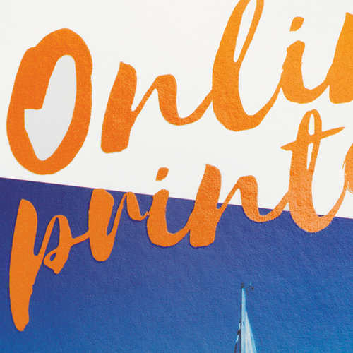 Flyers met gedeeltelijke UV-lak