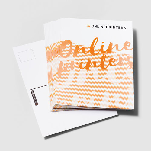 Postkaarten met gedeeltelijke UV-lak