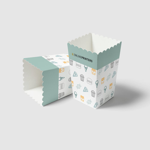 Popcornbekers, 9,5 x 9,5 x 17,2 cm 1