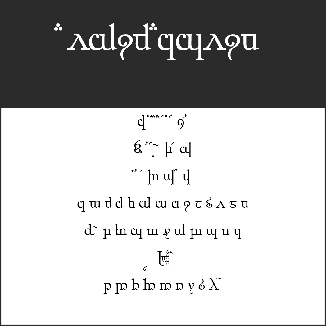 Tengwar-Schrift: Elfic Caslin by Peter Wiegel