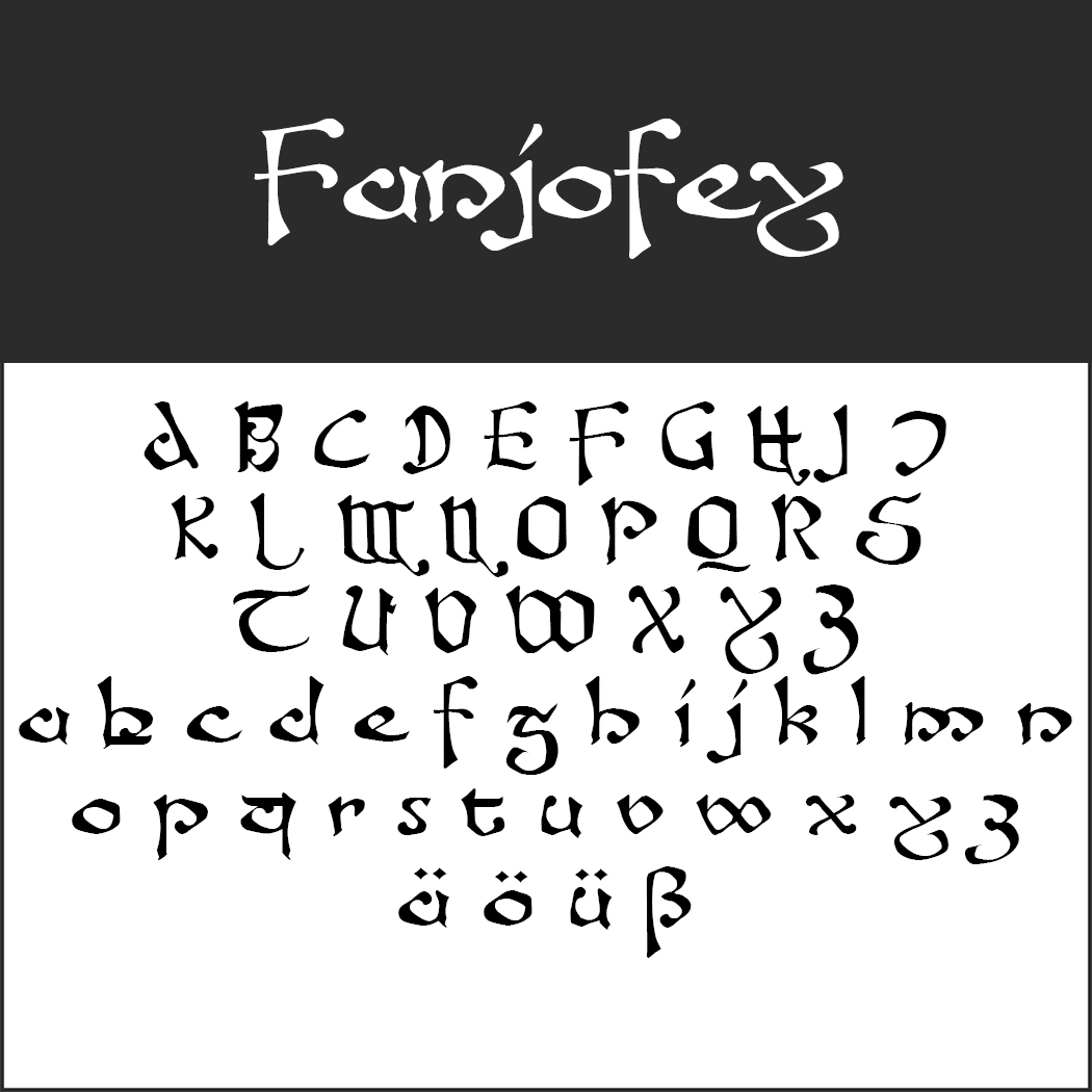 "Herr der Ringe"-Schrift: Fanjofey by Fontgrube Media Design