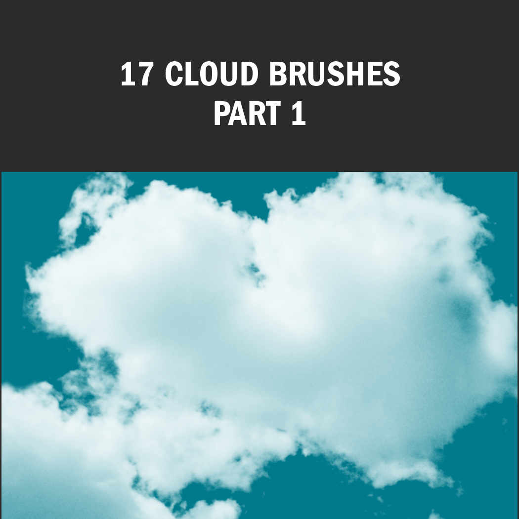 This cloud brush set comes with a wide selection of high-resolution brushes.