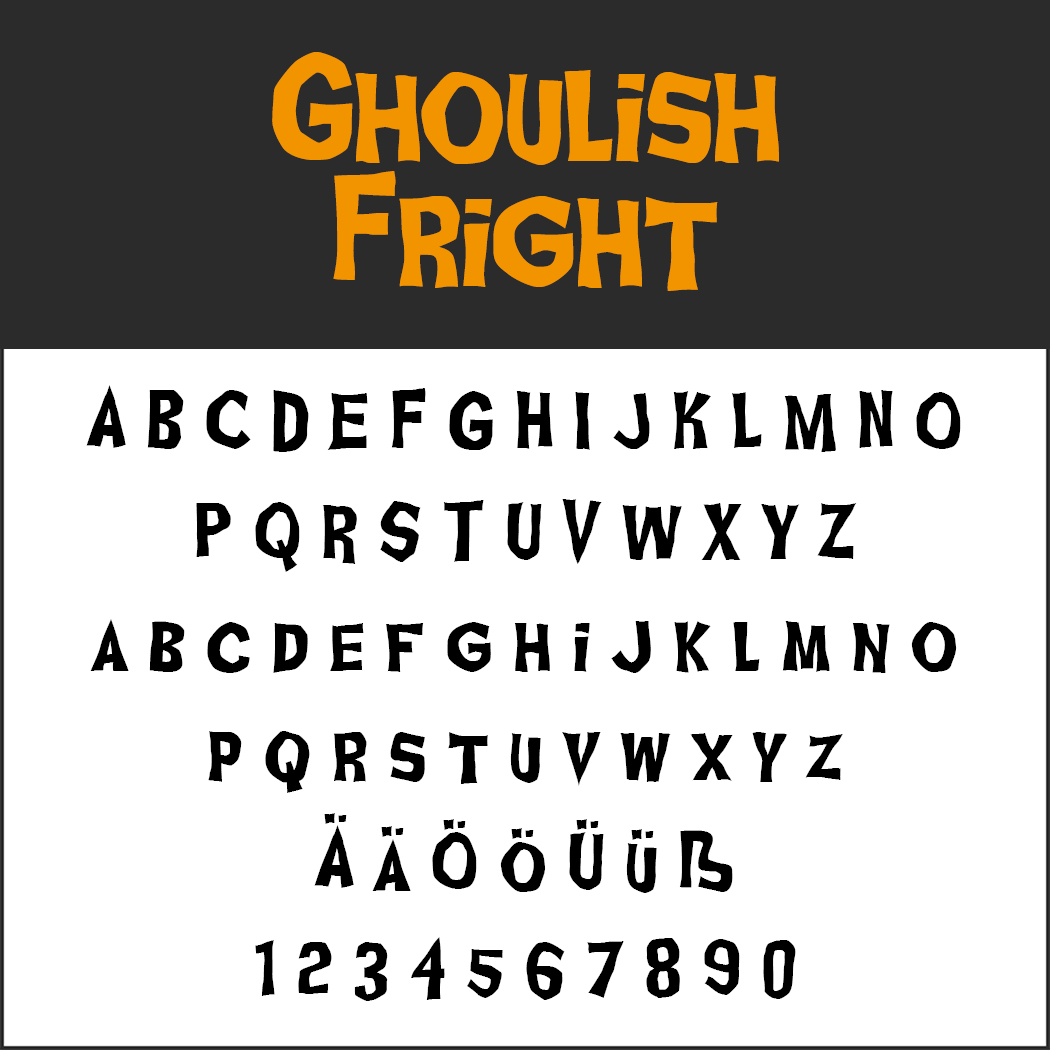 halloween font: Ghoulish Fright